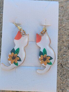 Fashion Jewelry Multicolor Cat Earrings